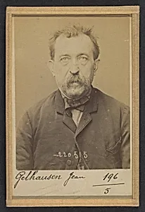 Gelhausen. Jean. 55 ans, né à Grevennemache (Luxembourg). Cordonnier. Infraction à la loi du 18/12/93.  by Alphonse Bertillon