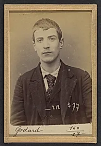 Godard. Armand, Alexandre. 18 ans, né le 11/3/75 à Paris XVIIe. Électricien. Cris séditieux. 6/1/94.  by Alphonse Bertillon