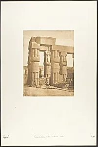 Groupe de colonnes du Palais de Louxor, Thèbes by Maxime Du Camp