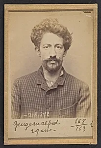 Grugeau. Alfred, Alphonse. 26 ans, né à Tours (Indre & Loire). Cordonnier. Anarchiste. 9/3/94.  by Alphonse Bertillon