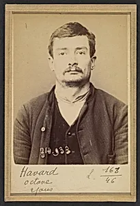 Havard. Octave, Onésime. 25 ans, né à Hedouville (Calvados). Polisseur. Anarchiste. 1/3/94. by Alphonse Bertillon