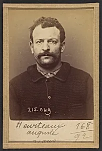 Heurteaux. Auguste. 31 ans, né à Paris Xe. Polisseur. Anarchiste. 3/3/94. by Alphonse Bertillon