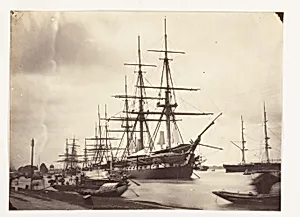 [H.M.S. Shannon off Calcutta] by Unknown