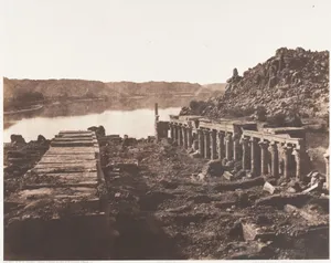 Ile de Fîleh (Philæ), Vue Génèrale Prise du Point I, Sur La Plateforme du Pylône
