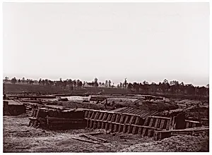 Interior of Fort Sedgwick, before Petersburg by Timothy H. O'Sullivan|Mathew B. Brady