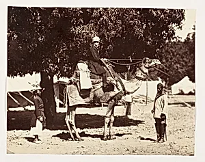 [J.C.S. on a Riding Camel] by Unknown