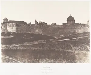Jérusalem, Enceinte du Temple, Vue générale de la face Sud 2
