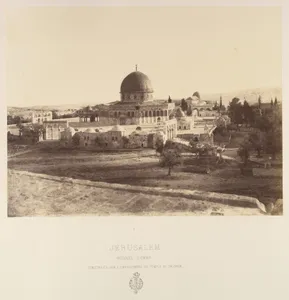 Jérusalem. Mosquée d'Omar, construite sur l'emplacement su Temple de Salomon