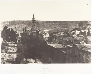 Jérusalem, Mosquée d'Omar, côté Ouest, Intérieur de l'enceinte