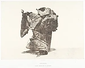 Jérusalem, Casque trouvé dans le Jourdain, 2 by Auguste Salzmann|Imprimerie photographique de Blanquart-Évrard, à Lille