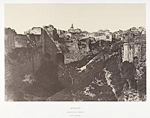 Jérusalem, Enceinte du Temple, Piscine probatique, 1 by Imprimerie photographique de Blanquart-Évrard, à Lille|Auguste Salzmann