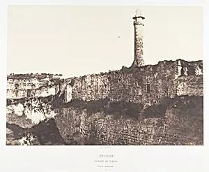 Jérusalem, Enceinte du Temple, Piscine probatique, 2 by Imprimerie photographique de Blanquart-Évrard, à Lille|Auguste Salzmann