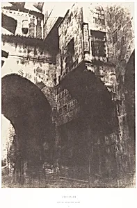 Jérusalem, Rue du quartier arabe, 1 by Auguste Salzmann|Imprimerie photographique de Blanquart-Évrard, à Lille