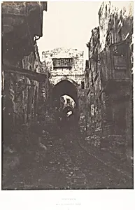 Jérusalem, Rue du quartier arabe, 2 by Auguste Salzmann|Imprimerie photographique de Blanquart-Évrard, à Lille