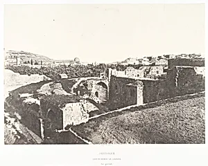 Jérusalem, Sainte-Marie-la-Grande, Vue générale by Auguste Salzmann|Imprimerie photographique de Blanquart-Évrard, à Lille