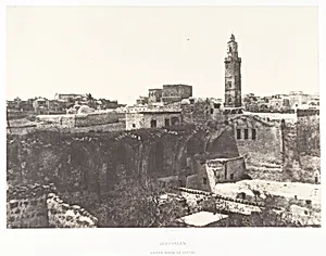 Jérusalem, Sainte-Marie-la-Latine by Auguste Salzmann|Imprimerie photographique de Blanquart-Évrard, à Lille
