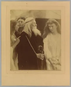 King Lear Alotting His Kingdom to His Three Daughters