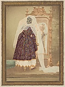 [La Comtesse in robe de piqué or as Judith (?)] by Pierre-Louis Pierson|Countess Virginia Oldoini Verasis di Castiglione