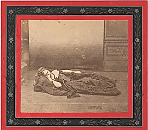 [La Comtesse Reclining in Dark Dress with Chain Around Neck] by Pierre-Louis Pierson|Countess Virginia Oldoini Verasis di Castiglione