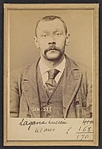 Lagane (ou Lagasse). Lucien, Pierre. 35 ans. 22/2/94. by Alphonse Bertillon