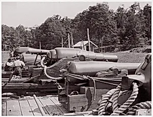 Land Battery of Naval Guns by Mathew B. Brady|Unknown