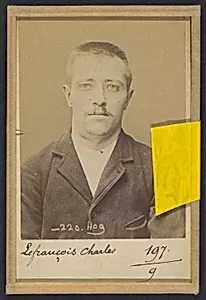 Lefrançois. Charles, Albert. 27 ans, né le 10/11/67 à Paris XXe. Horloger. Anarchiste. 2/7/94. by Alphonse Bertillon