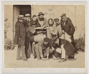 [Louis Robert, Onésipe Aguado, Olympe Aguado, Baron von Stoffel and others at the Aguado Country Estate, Grossouvre, France]
