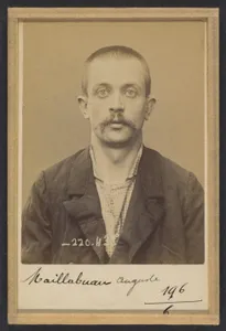 Maillabuau. Auguste, Léon. 30 ans, né le 23/8/93 à Paris Vle. Anarchiste. 2/7/94.