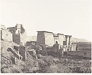 Médînet-Abou (Thèbes), Construction Antérieures - Vue Générale by Félix Teynard|Imprimerie Photographique de H. de Fonteny et Cie