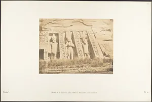 Moitié de la façade du Spéos d'Athor, à Abousembil (partie Septentrionale)