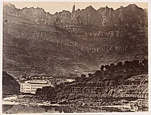 Monserrat, Vista general de la montaña desde Monistrol by Charles Clifford