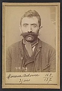 Morane. Antoine. 35 ans, né à Chalinargue (Cantal). Manœvre. Anarchiste. 6/3/94. by Alphonse Bertillon