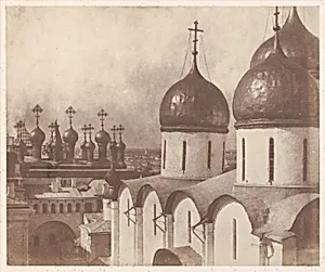 Moscow, Domes of Churches in the Kremlin by Roger Fenton