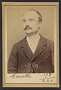 Mouette. Charles. 32 ans, né à Paris Ile. Peintre en bâtiment. Association de malfaiteurs. 20/3/94.  by Alphonse Bertillon