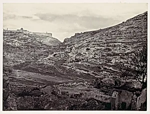 Mount Moriah, Jerusalem, from the Well of En Rogel by Francis Frith