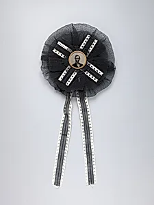 [Mourning Corsage with Portrait of Abraham Lincoln]