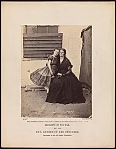 Mrs. Greenhow and Daughter, Imprisoned in the Old Capitol, Washington by Alexander Gardner