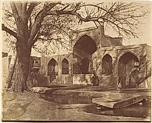 [Nadir Shah's Golden Gate and Minaret. Otherwise known as the Golden Iwan of Ali Shir Nawai, late 15th Century with Restorations. MESHED] by Luigi Pesce