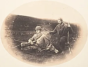 [Ned and Colin Ross with Hunt Trophy]