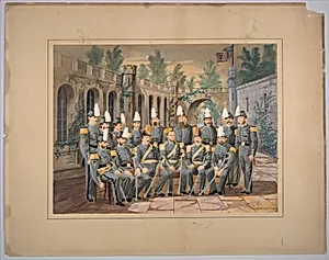 [Non-Commissioned Officers and Staff of an American National Guard Regiment] by Unknown