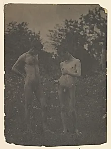 [Nude Men in the Garden] by Thomas Eakins