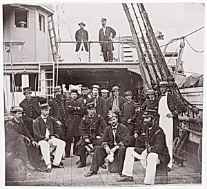 Officers of "Mendota" by Mathew B. Brady|Unknown
