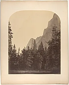 Outline View of the Half Dome, 4967 Feet by Carleton E. Watkins