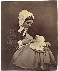 [Paul Nadar at the Breast of His Wet Nurse]