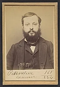 Pennelier. Casimir. Arthur. 36 ans, né à Billeuse (Somme). Clerc d'huissier. Anarchiste. 16/3/94.  by Alphonse Bertillon