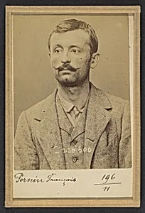 Pernin. François. 34 ans, né le 11/1/60 au Creuzot (Saône-et-Loire). Forgeron. Anarchiste. 2/7/94. by Alphonse Bertillon