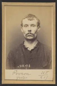 Perron. Jules. 31 ans, né le 9/8/62 à Saint-Denis (Seine). Journalier. Anarchiste. 75/3/94.
