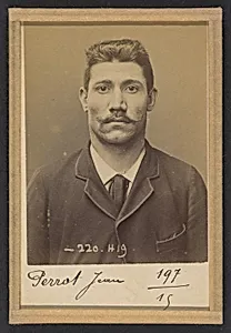 Perrot. Jean. 33 ans, né le 18/11/61 à Tulle (Corrèze). Cordonnier. Anarchiste. 2/7/94. by Alphonse Bertillon