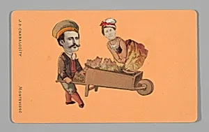 [Photo Collage: Man Pushing Woman in Wheelbarrow]