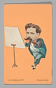 [Photo Collage: Musician Playing Flute] by Juan Pedro Chabalgoity
